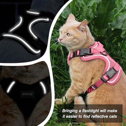 Cat Harness and Leash Set for Walking Escape Proof, Improved Four Place - Image 3