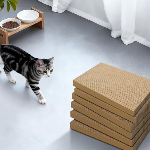 Cat Scratcher 6-Pack Refills, Large Cardboard Pads - Image 7