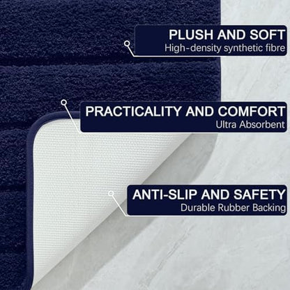 AROGAN Luxury Long Bathroom Rugs Runner 24x48 Inch Bath Rug - Image 6