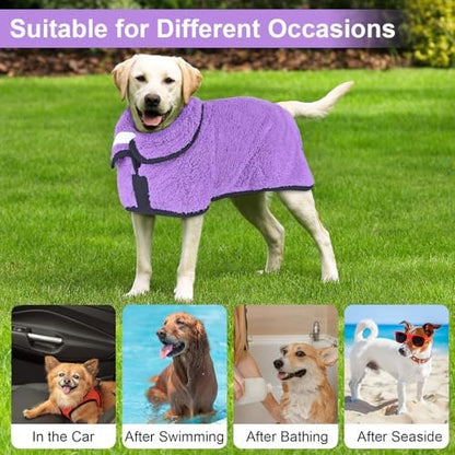 Unicorn Catcher Dog Bathrobe Super Absorbent Quick Drying Robe - Image 6