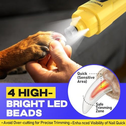 Whisper-Quiet Dog Nail Grinder 50%More Power - Image 4