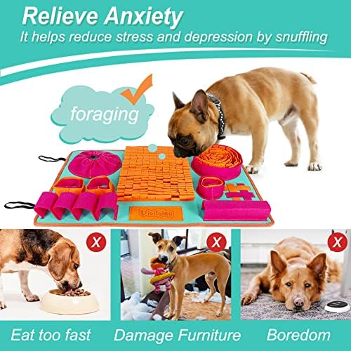 Vivifying Snuffle Mat for Dogs, 26 x 16.5 in Puzzle Feeding Mat - Image 5
