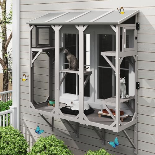 ketive Cat Catio Expandable Window Box Enclosure by Ketive