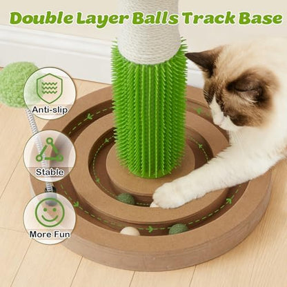 25.79" Cat Scratching Post Tower - Image 5