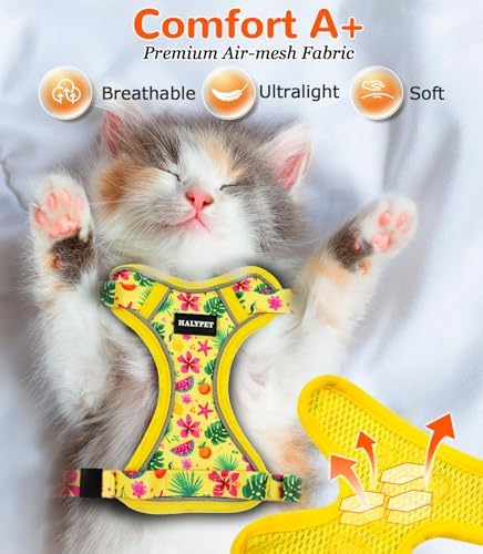 Halypet Cat Harness and Leash Set, Escape Proof Adjustable Harness - Image 6