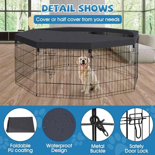 Artmeer 24-Inch Dog Playpen - Image 4