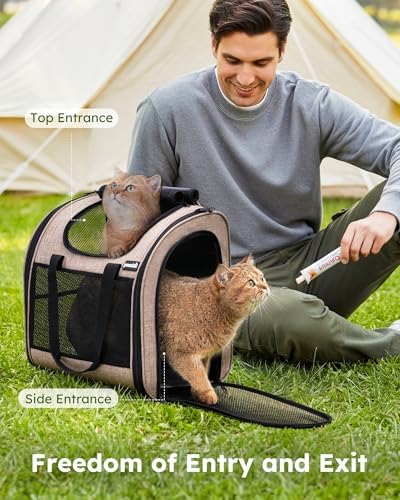 Pecute Cat Backpack with Widened Interior Space, Upgraded Dog Backpack Carrier - Image 7