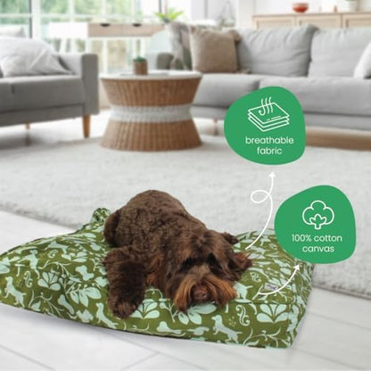 Molly Mutt Light Green Dog Bed Cover, Non-Toxic & 100% Cotton - Image 4