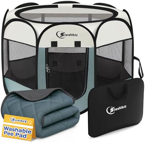 Siedihit Dog Pet Playpen Tent Crate Cage by Siedihit