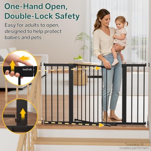 InnoTruth 29.6-50.1 in Extra Wide Baby Gate - Image 3