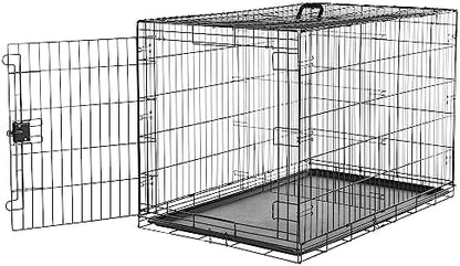 Amazon Basics Portable, Foldable Metal Wire Dog Crate by AmazonBasics