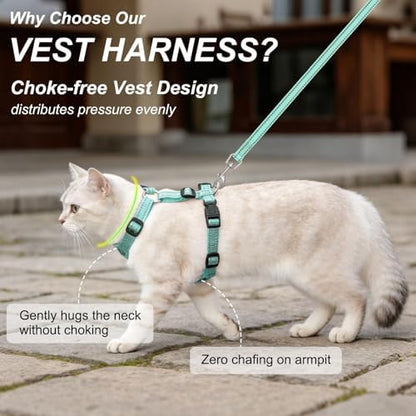 BEAUTYZOO Cat Harness and Leash Set, Escape Proof and Adjustable - Image 2