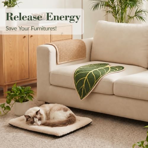 Natural Leaf-Shaped Sisal Cat Scratcher - Image 4