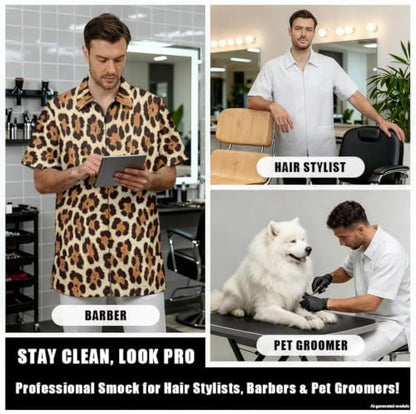 Funny Print Barber Jackets & Smocks - Image 4