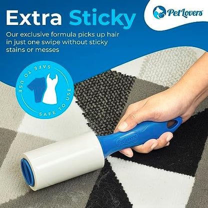 PetLovers Extra Sticky Lint Roller Mega Value Set 600 Sheets - Image 2