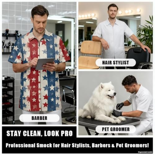 Funny Print Barber Jackets & Smocks - Image 4