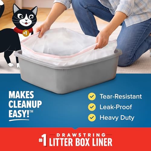 Jonny Cat Litter Box Liners Heavy Duty, Tear & Leak Resistant Super 15ct - Image 3