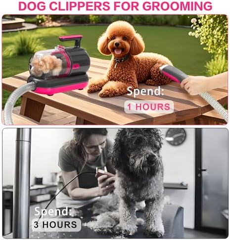 Dog Grooming Vacuum Kit, Dyson-Style Gray - Image 2