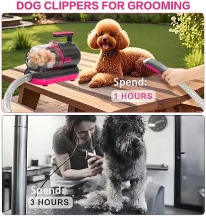 Dog Grooming Vacuum Kit, Dyson-Style Gray - Image 2