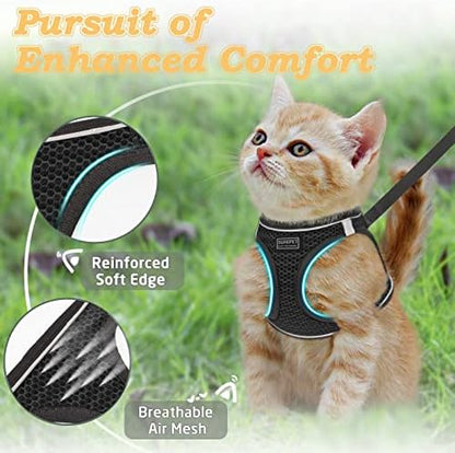Cat Harness and Leash for Walking Escape Proof, Adjustable Kitten Vest Harness - Image 2