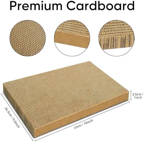 Cat Scratcher 2-Pack Refills, Large Cardboard Pads - Image 2