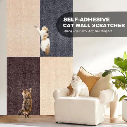 Self-Adhesive Cat Scratching Mat, Durable Couch Protector from Cat Claws - Image 4