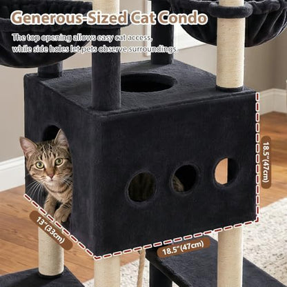 Gitelsnour Cat Tree, 78.7'' Tall Tower - Image 2