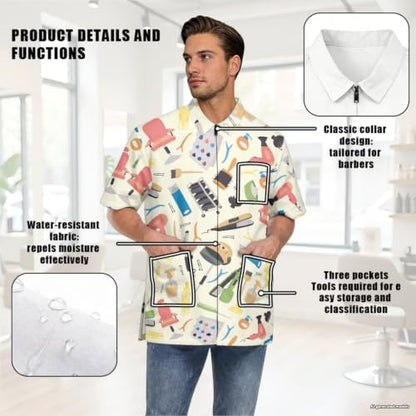 Funny Print Barber Jackets & Smocks - Image 5
