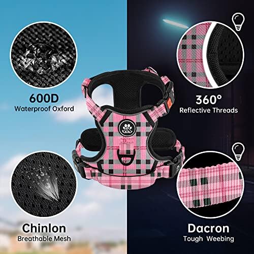 NESTROAD Dog Harness for Small Sized Dog, No Pull Dog Vest Harness Set - Image 2