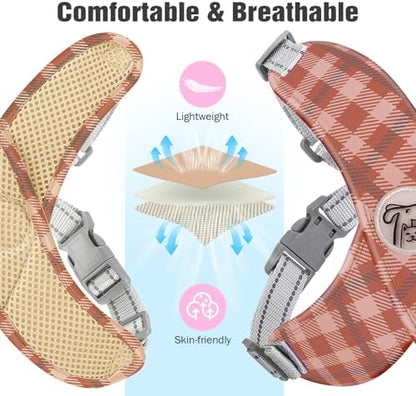 Pawaboo Small Dog Harness and Leash Set, Puppy Harness X-Frame Adjustable - Image 5