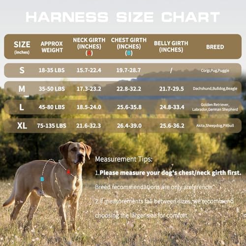 Dog Harness for Large Dogs, No Pull Tactical Vest - Image 6