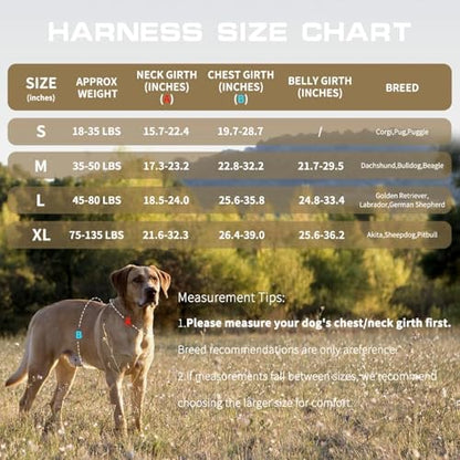 Dog Harness for Large Dogs, No Pull Tactical Vest - Image 6