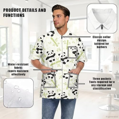 Work Smock for Pet Groomers, Professional Design Water & Hair Proof - Image 6