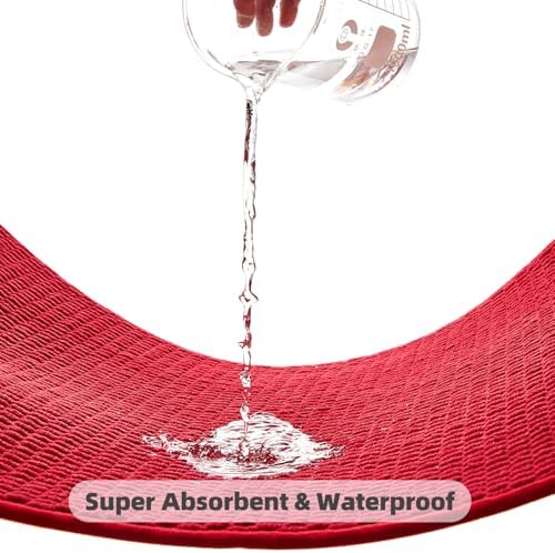 TYUU Christmas Bathroom Runner Rugs, Long Bath Mat Runner Washable Thin Quick - Image 6
