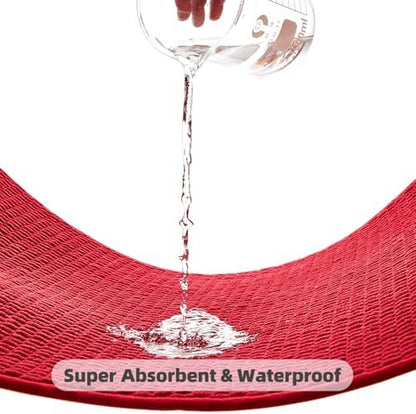TYUU Christmas Bathroom Runner Rugs, Long Bath Mat Runner Washable Thin Quick - Image 6