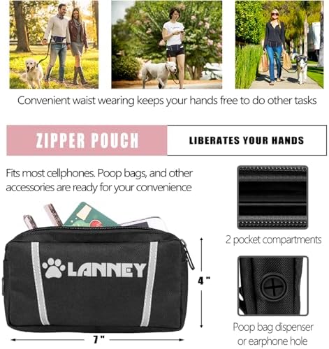 LANNEY Hands Free Dog Leash, Waist Running Leash - Image 6