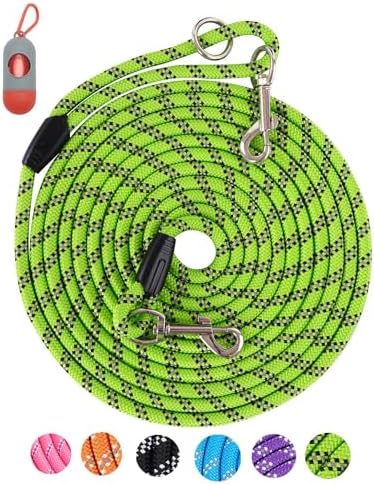 Long Dog Leash for Dog Training 16FT/30FT/50FT/100FT, Reflective Dog Leash by Lanwandeng