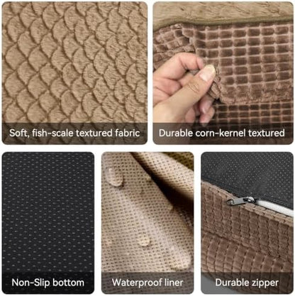 JOEJOY Orthopedic Dog Bed for Medium Dogs, Egg-Crate Memory Foam Pet Bed - Image 5
