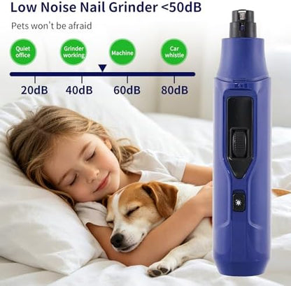 Tife LED 7‑Speed Quiet Pet Nail Grinder - Image 3
