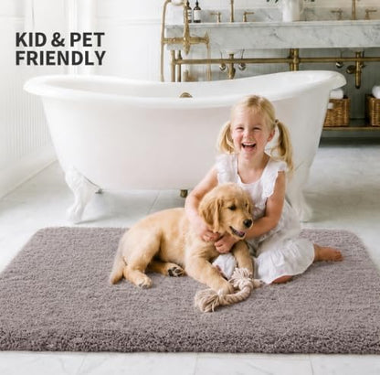 ILANGO Bathroom Rugs 32" × 20", Extra Soft Absorbent Microfiber Bath Rugs - Image 2