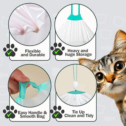 50 Count Extra Large Litter Box Liners, 46x19 Inches – Extra Thick - Image 5
