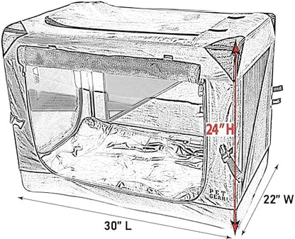 Pet Gear Insta-Fold Soft Crate for Dogs, Deep Pine - Image 2