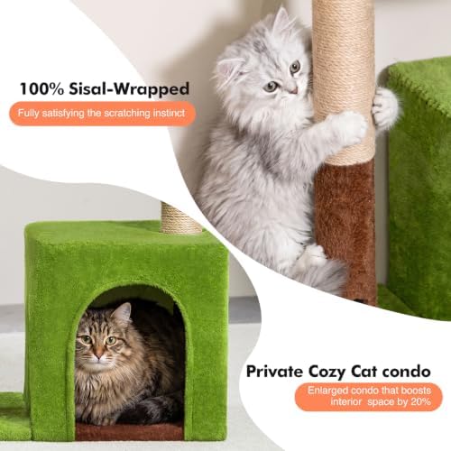 Woochpet 38'' Cat Tree Condo - Image 5