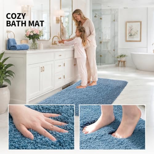 ILANGO Bathroom Rugs 60" × 24", Extra Soft Absorbent Microfiber Bath Rugs - Image 5