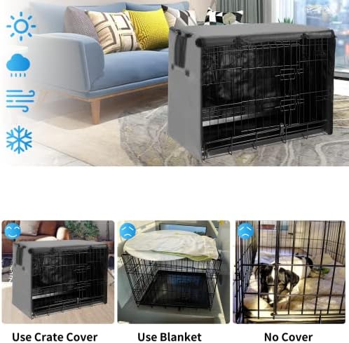 Dog Crate Cover 36 Inch Waterproof 600D Oxford - Image 4