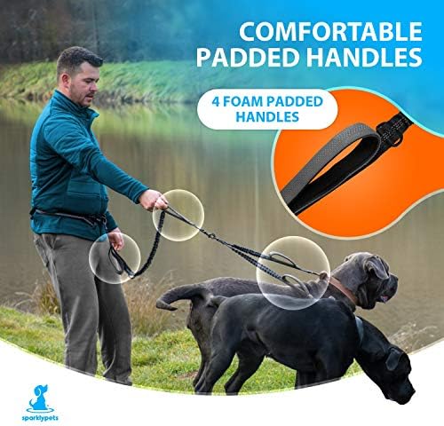 SparklyPets Hands Free Dual Dog Leash, Medium & Large - Image 5