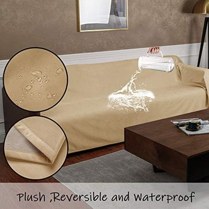 Ameritex Pet Bed Blanket Reversible 100% Waterproof Velvet Super Soft - Image 2