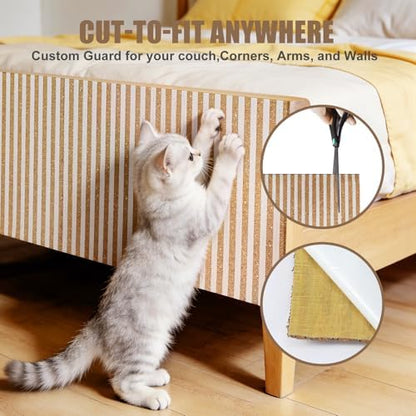 Natural Cork-Cat Scratch Pad-Cat Scratch Mat Rug-Avoid Cat Couch Protector-Cat - Image 2