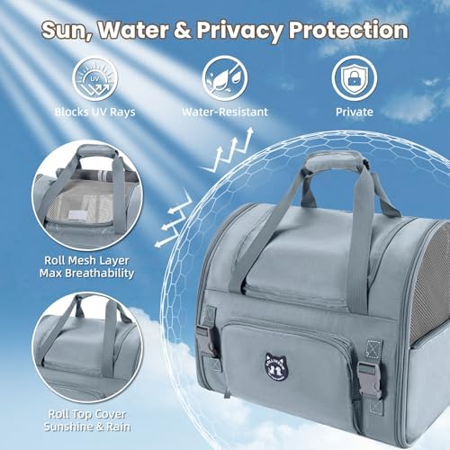 Lollimeow Expandable Large Cat Carrier Backpack, Supports up to 14 lbs - Image 4