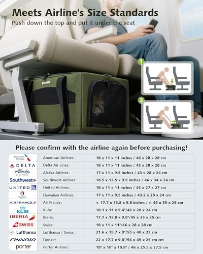 Pecute Top Expandable Airline Approved Pet Carrier - Image 4